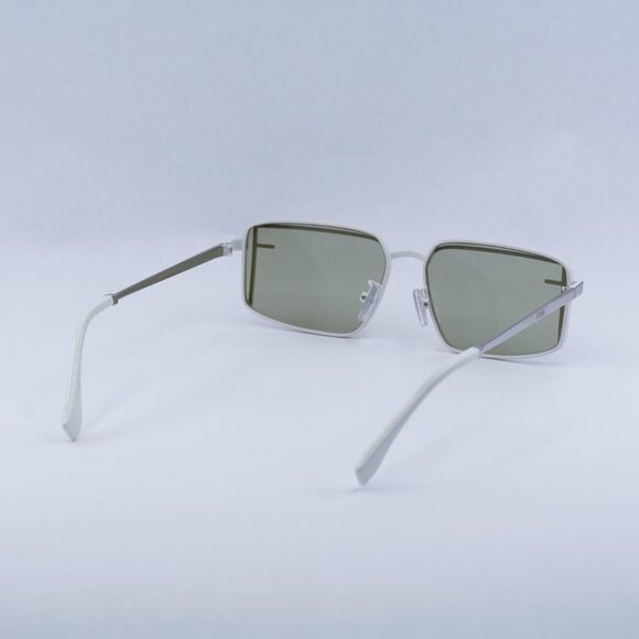 ?️ New Fendi FE40102U 25N Sunglasses - Ivory/Silver Frame, Light Green Lenses main image 4